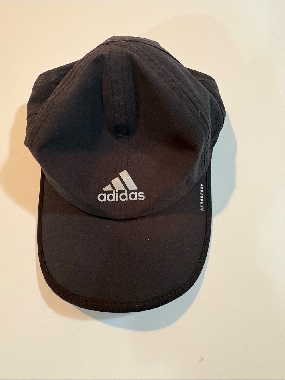 adidas Aeroready Black Sport Cap with White Logo | One size fits most | Unisex